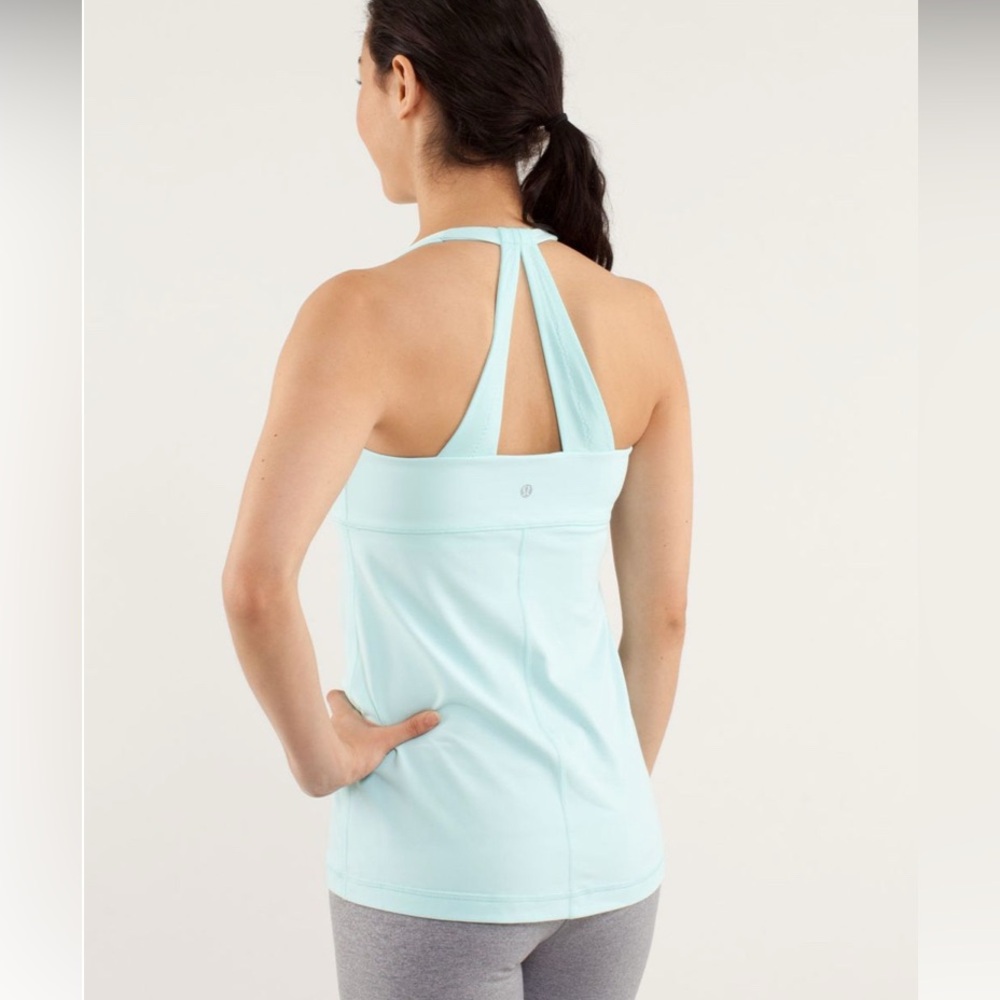 Lululemon Scoop Me Up Tank II Aquamarine Size 10